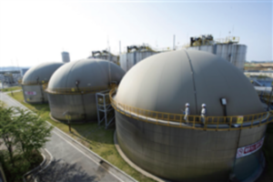 Biogasification of food wastewater